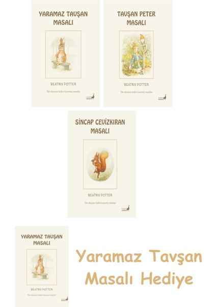 Beatrix Potter 9 - Yaramaz Tavşan Masalı + Beatrix Potter 2 - Sincap Cevizkıran Masalı