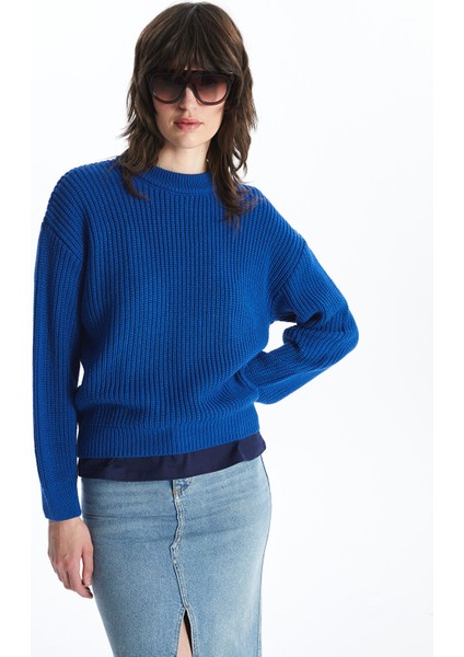 Yeni Sezon Bisiklet Yaka Oversize Kadın Triko Kazak fiyatları