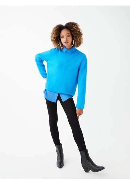 Yeni Sezon Beli Lastikli Kadın Tayt Pantolon