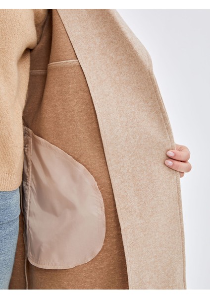 Yeni Sezon Ceket Yaka Kadın Kaşe Kaban fırsatları