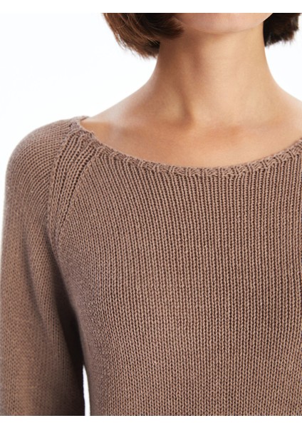 Yeni Sezon Bisiklet Yaka Kadın Triko Kazak modelleri