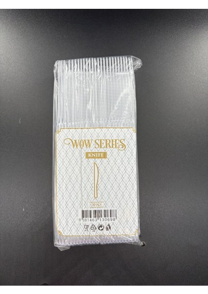 Lüks Şeffaf Bıçak 50'li Paket