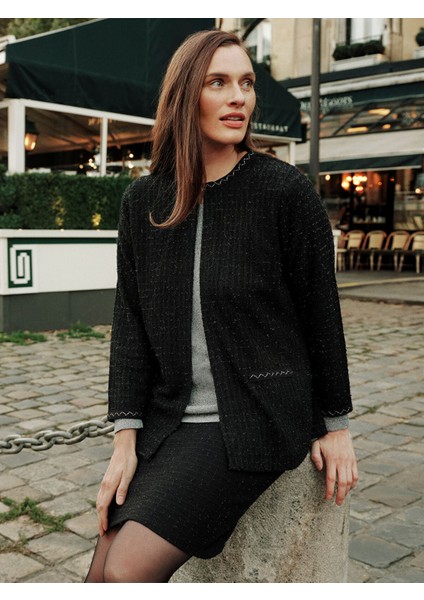 Yeni Sezon Bisiklet Yaka Ekose Kadın Tüvit Ceket fiyatları