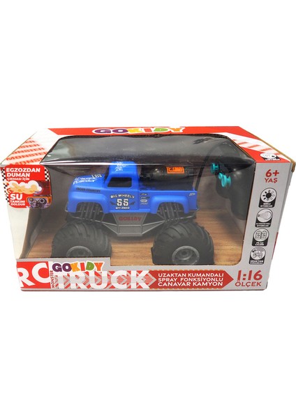 Rc Pickup Truck Duman Atan Işıklı Uzaktan Kumandalı Araba 1:16 fırsatları
