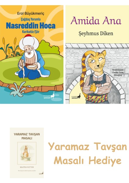 Çağdaş Yorumla Nasreddin Hoca - Karikatür/şiir + Amida Ana + Yaramaz Tavşan Masalı