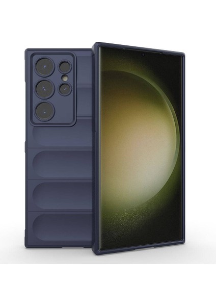 Galaxy S24 Ultra Kılıf Esnek Tpu Oyuklu Arka Yüzey Tasarımlı Zore Etnik Silikon Kapak