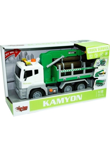 WY821A WY840A 1 12 Sürtmeli Sesli Işıklı Servis Kamyonu modelleri
