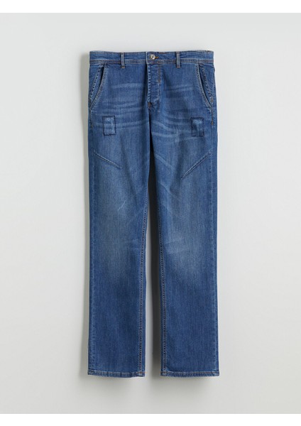 Yeni Sezon 750 Slim Fit Destroy Detaylı Erkek Jean Pantolon indirimleri