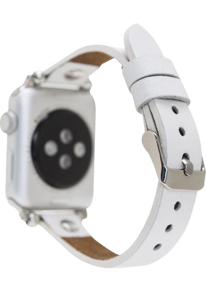 Apple Watch Uyumlu Deri Kordon 38-40-41MM St F3 Beyaz fiyatları