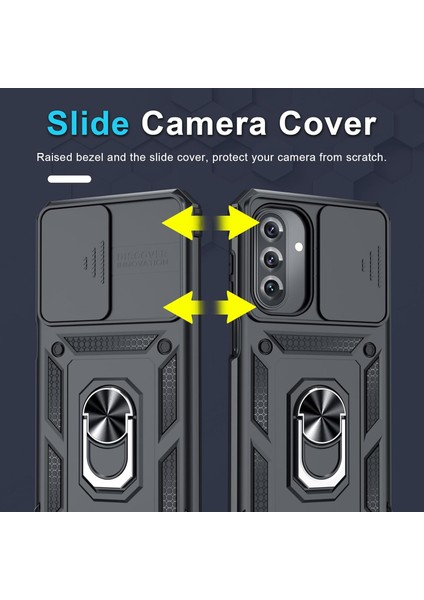 Samsung Galaxy A17 Yumlu Ekran Koruyuculu Kılıf Sürgülü Yüzüklü Standlı Darbe Emici Tank Kapak modelleri