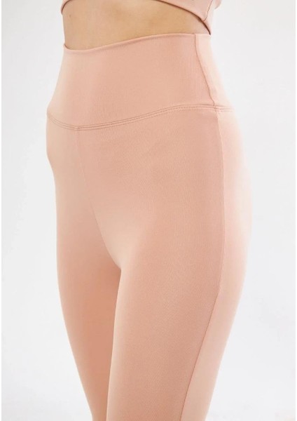 Dalgıç Yüksel Bel Ispanyol Paça Tayt - Bej modelleri