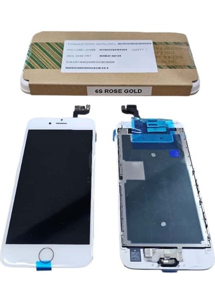 iPhone 6s LCD Ekran % 100 Apple Servis Ürünü Siyah Ön Kamera Home Tuş Dahil