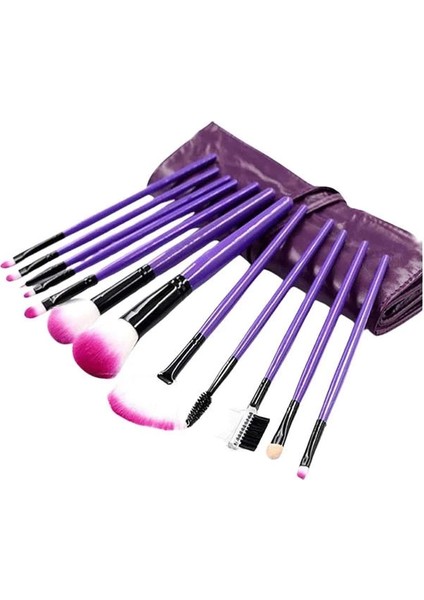 12 Parça Yumuşak Uçlu Makyaj Fırça Set-Göz ve Yüz Makyajı Için Fırça Seti Profesyonel Makyaj Seti fırsatları