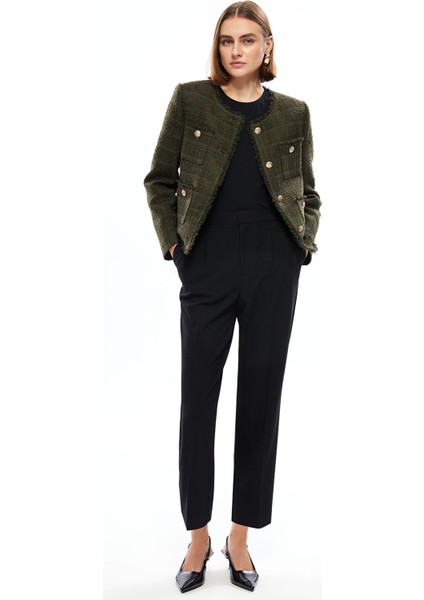 Yeni Sezon Beli Lastikli Loose Fit Kadın Pantolon