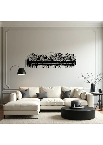 Metal Duvar Dekoru Son Akşam Yemeği Tablosu – Dini Sanat Metal Tablo – Modern Ev ve Ofis Dekoru fırsatları