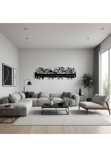 Metal Duvar Dekoru Son Akşam Yemeği Tablosu – Dini Sanat Metal Tablo – Modern Ev ve Ofis Dekoru indirimleri