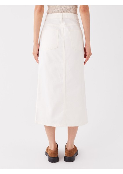 Yeni Sezon Standart Fit Kadın Jean Etek fırsatları