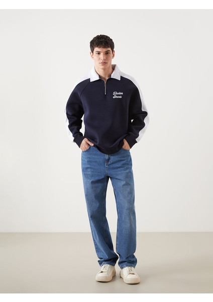 Yeni Sezon Polo Yaka Uzun Kollu Erkek Kalın Sweatshirt fiyatları