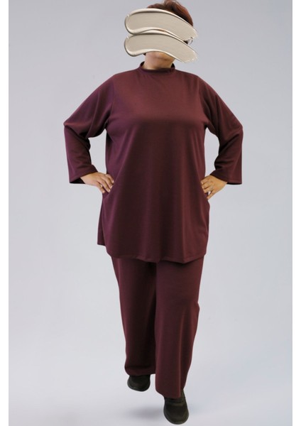 Mevsimlik Eşofman Takımı- Ecrin Kumaş Büyük Beden Eşofman Takımı