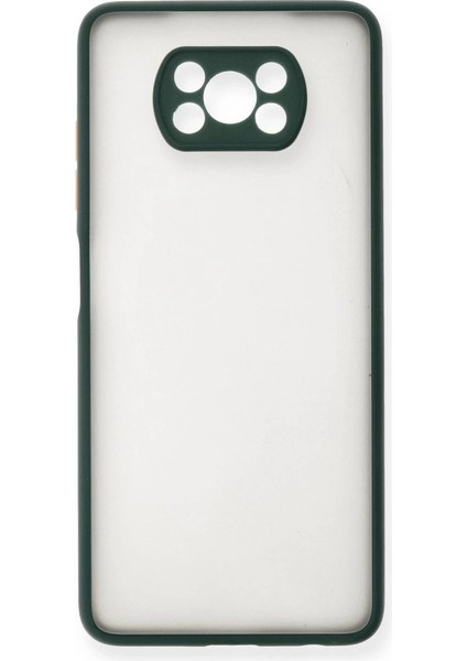 Xiaomi Pocophone X3 Kılıf Montreal Silikon Kapak - Yeşil fiyatları