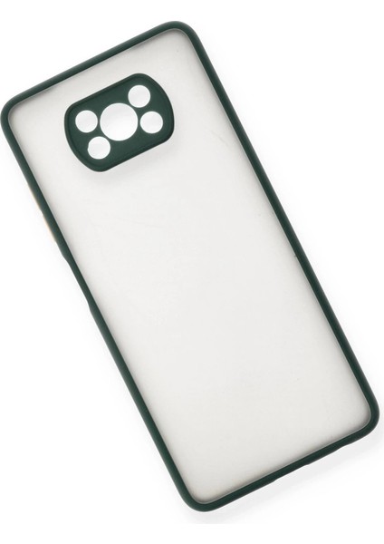 Xiaomi Pocophone X3 Kılıf Montreal Silikon Kapak - Yeşil modelleri