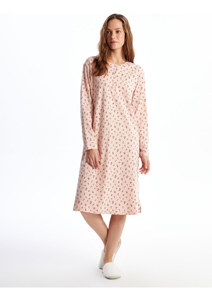 Yeni Sezon Bisiklet Yaka Çiçekli Kadın Gecelik fiyatları