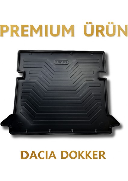 Dacia Dokker 2012+ Uyumlu 3D Bagaj Havuzu Premium