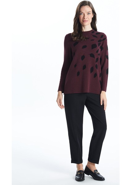 Yeni Sezon Bisiklet Yaka Desenli Kadın Triko Kazak fiyatları