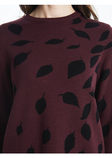 Yeni Sezon Bisiklet Yaka Desenli Kadın Triko Kazak modelleri