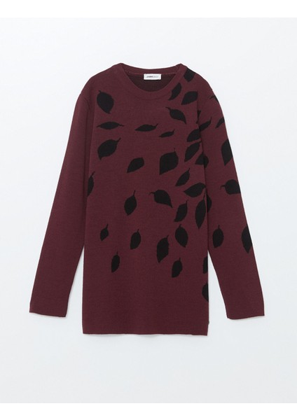 Yeni Sezon Bisiklet Yaka Desenli Kadın Triko Kazak indirimleri