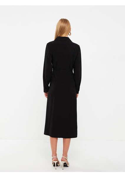 Yeni Sezon Düz Uzun Kollu Kadın Gömlek Elbise modelleri