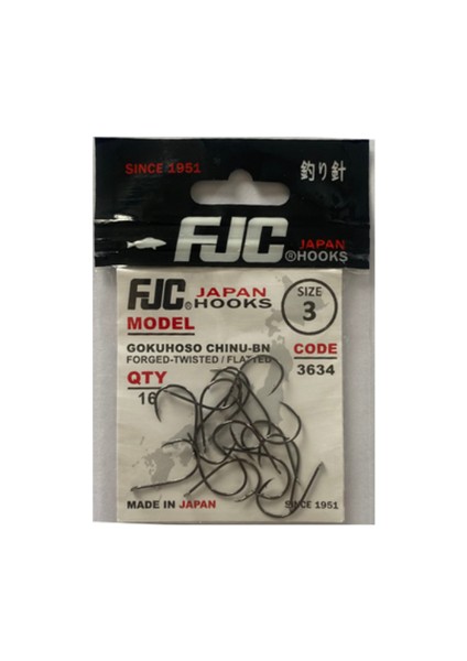 3634 Gokuhoso Chinu Black Nikel 14P