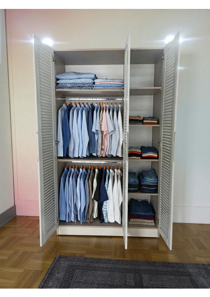 Panjurkapak 3 Kapılı Gardırop Mdf modelleri