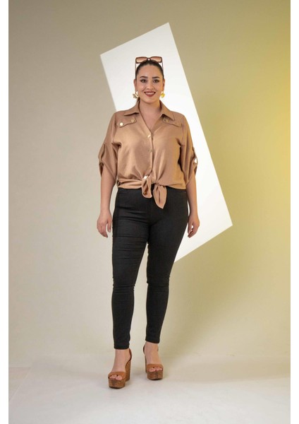 Kadın 210106 Skınny Denim Siyah Pantolon