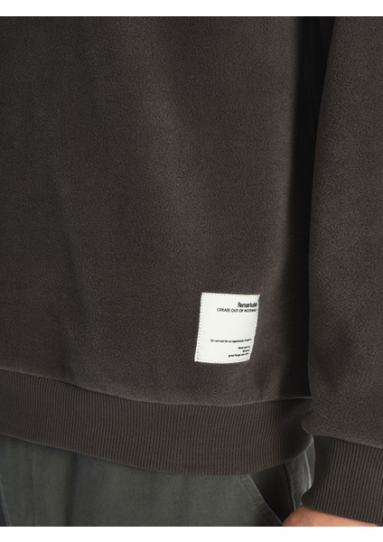 Yeni Sezon Dik Yaka Uzun Kollu Polar Erkek Kalın Sweatshirt modelleri