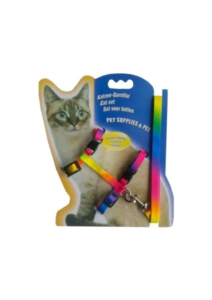 Multicolor Kedi Tasması