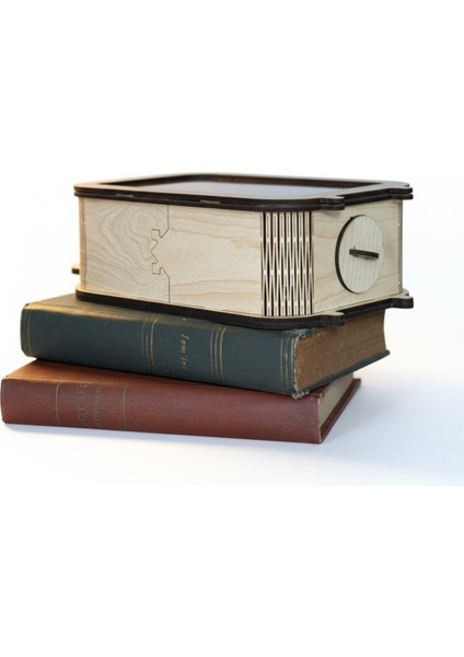 Parabox - 20.000TL Kumbara - Ahşap Para Biriktirme Hedef Kutusu - Time To Travel fırsatları