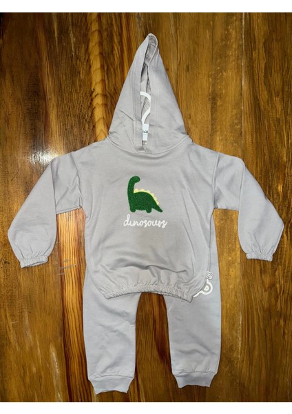 Lvsqvr 6-24 Aylık Araba Baskılı Takım Gri (Beden: 6-12)