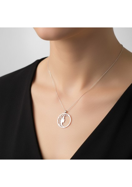 925 Ayar Gümüş Kolye Kız SM1095 fiyatları