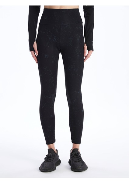 Yeni Sezon Beli Lastikli Desenli Kadın Spor Tayt modelleri