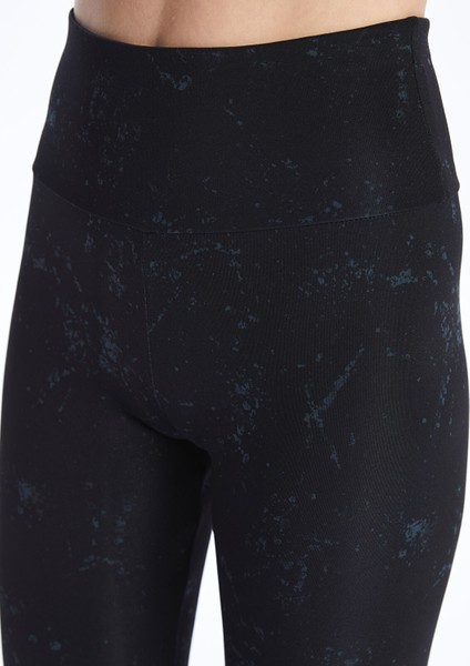 Yeni Sezon Beli Lastikli Desenli Kadın Spor Tayt indirimleri