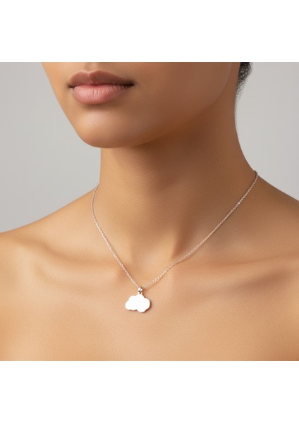 925 Ayar Gümüş Kolye Bulut SM1115 fiyatları