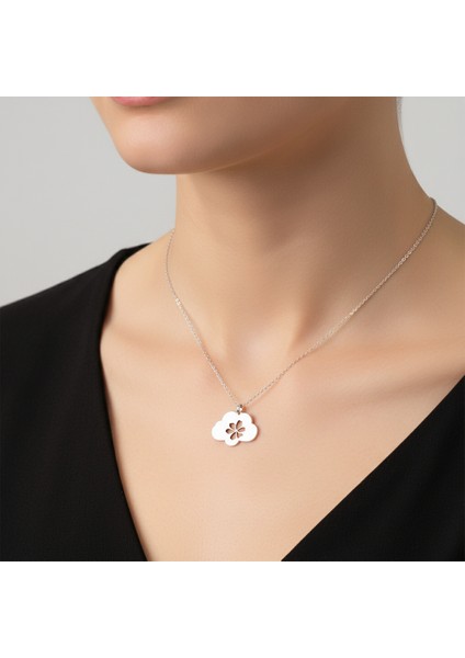 925 Ayar gümüş kolye bulut SM527 modelleri