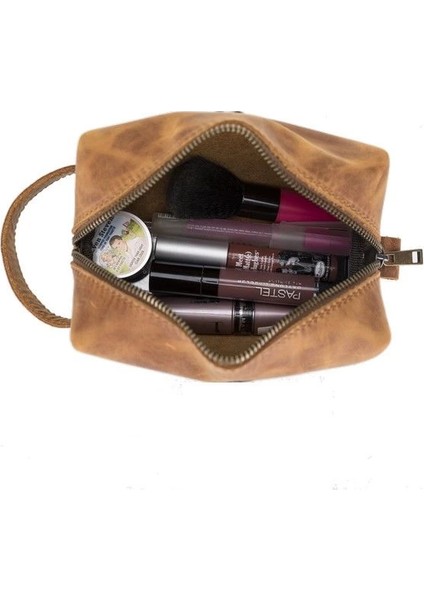 Deri Bakım ve Seyahat Çantası, L Beden, G19 Taba fırsatları