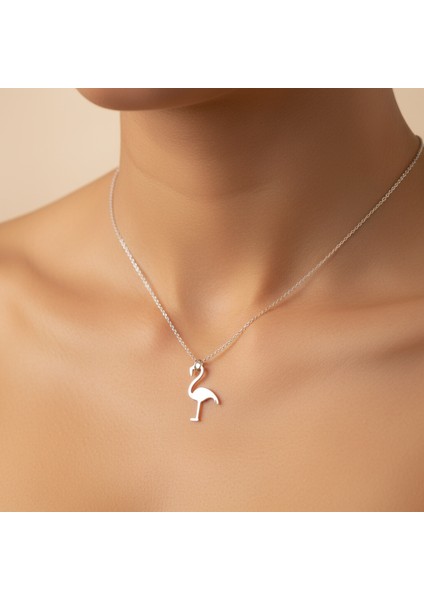 925 Ayar gümüş kolye flamingo SM279 modelleri