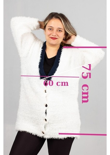 Sakallı Triko Oversize Hırka – Yumuşacık Doku, Rahat Oversize Kalıp, Şık Kış Stili fırsatları