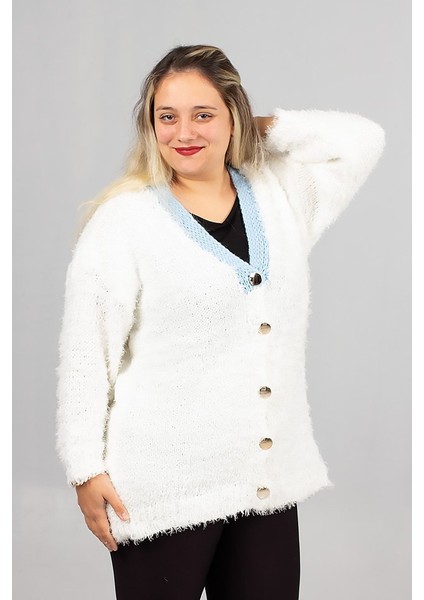 Sakallı Triko Oversize Hırka – Yumuşacık Doku, Rahat Oversize Kalıp, Şık Kış Stili indirimleri