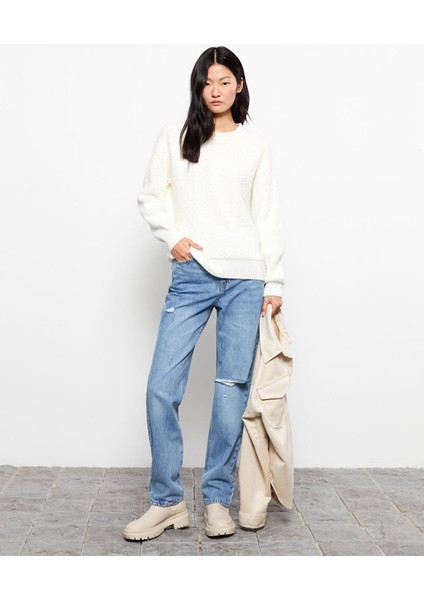 Yeni Sezon Bisiklet Yaka Düz Uzun Kollu Kadın Triko Kazak fiyatları