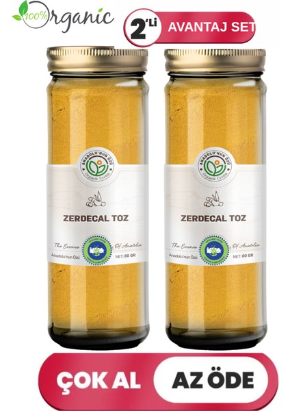 Organik Zerdeçal 2'li Avantaj Seti