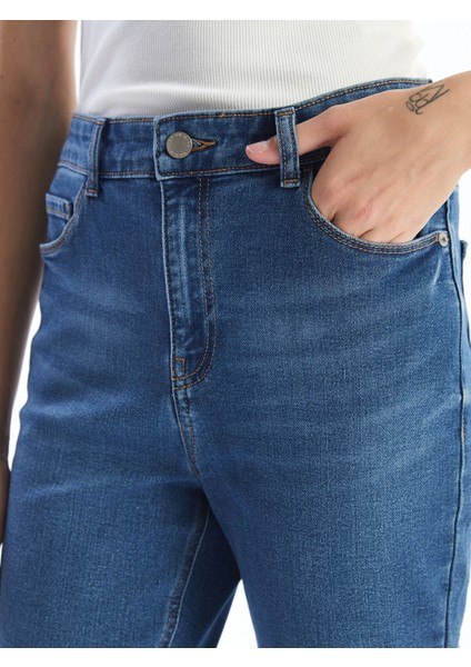 Yeni Sezon Dar Fit Kadın Jean Kapri modelleri